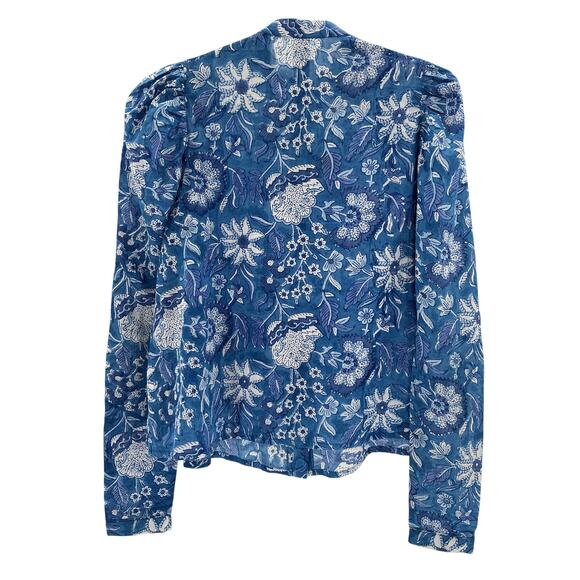 Alix Of Bohemia 'Annabel' Blue Cotton Lupine Shirt Size XS - Picture 3 of 4